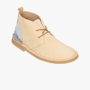 Zara leather patch ankle boots